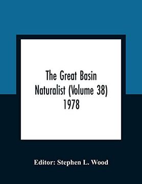 portada The Great Basin Naturalist (Volume 38) 1978 (en Inglés)
