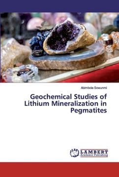 portada Geochemical Studies of Lithium Mineralization in Pegmatites (en Inglés)