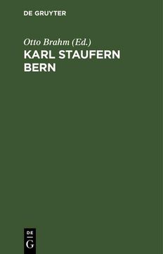portada Karl Staufern Bern (en Alemán)