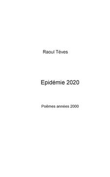 portada Epidémie 2020 (en Francés)
