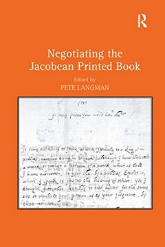 portada Negotiating the Jacobean Printed Book 