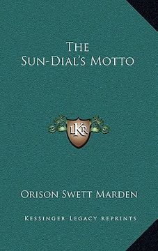 portada the sun-dial's motto (en Inglés)