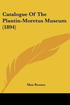 portada catalogue of the plantin-moretus museum (1894)