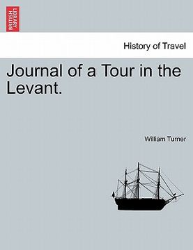 portada journal of a tour in the levant.