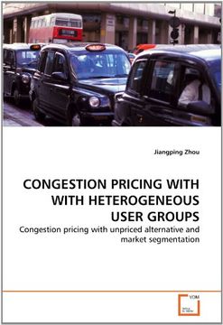 portada congestion pricing with with heterogeneous user groups (en Inglés)