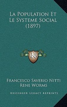 portada La Population Et Le Systeme Social (1897) (en Francés)