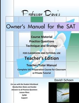 portada professor dave's owner's manual for the sat (in English)