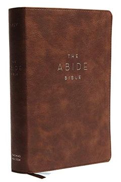 portada Nkjv, Abide Bible, Leathersoft, Brown, red Letter Edition, Comfort Print: Holy Bible, new King James Version (in English)