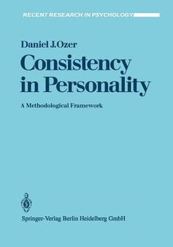 portada consistency in personality: a methodological framework (en Inglés)