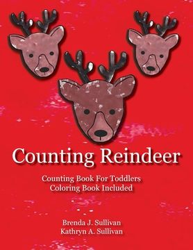 portada Counting Reindeer: Counting Book For Children Coloring Book Included (en Inglés)