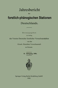 portada Jahresbericht der forstlich-phänologischen Stationen Deutschlands (German Edition)