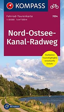 portada Kompass Fahrrad-Tourenkarte Nord-Ostsee-Kanal-Radweg 1: 50. 000 (en Alemán)