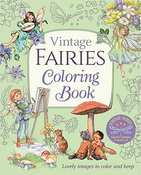 portada Vintage Fairies Coloring Book: Lovely Images to Colour and Keep: Lovely Images to Color and Keep: 2 (Arcturus Vintage Coloring) 