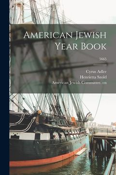 portada American Jewish Year Book; 5665 (en Inglés)