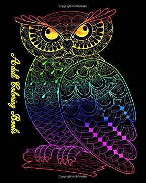 portada Adult Coloring Books: Gorgeous Cats and Owls (en Inglés)