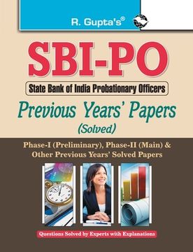 portada Sbi: Probationary Officers-Previous Years Papers (Solved) (en Inglés)