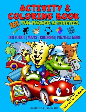 portada Activity & Coloring Book - 101 Fun Packed Activities (en Inglés)