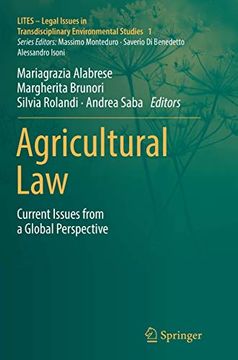 portada Agricultural Law: Current Issues from a Global Perspective (in English)