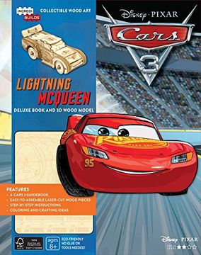 portada Incredibuilds: Disney Pixar Cars 3: Lightning Mcqueen 3d Wood Model and Book 