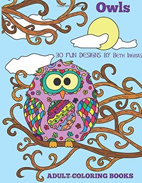 portada 9: Adult Coloring Books: Owls: Volume 9