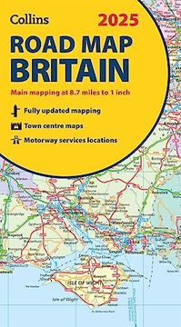 portada 2025 Collins Road map of Britain: Folded Road map (en Inglés)