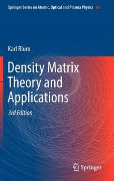portada density matrix theory and applications