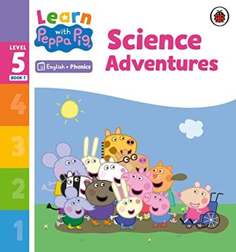 portada Learn With Peppa Phonics Level 5 Book 7 - Science Adventures (Phonics Reader) (en Inglés)