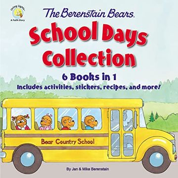 portada The Berenstain Bears School Days Collection: 6 Books in 1, Includes Activities, Stickers, Recipes, and More! (Berenstain Bears (in English)