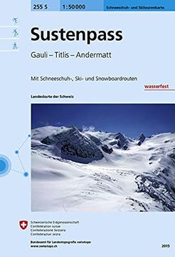 portada Swisstopo 1: 50 000 Sustenpass Ski: Meiringen - Titlis - Andermatt. Mit Ski- und Snowboardrouten (Landeskarte der Schweiz)