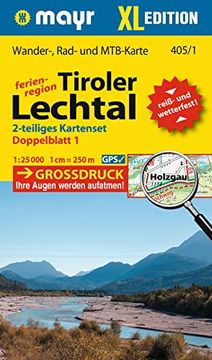 portada Mayr Wanderkarte Tiroler Lechtal xl (2-Karten-Set) 1: 25. 000 (en Alemán)