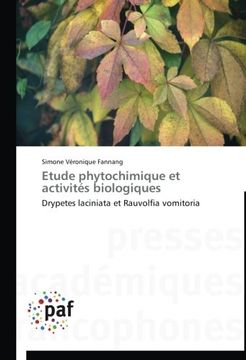 portada Etude Phytochimique Et Activites Biologiques