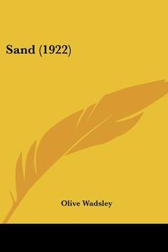 portada sand (1922) (en Inglés)