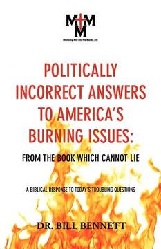 portada politically incorrect answers to america's burning issues