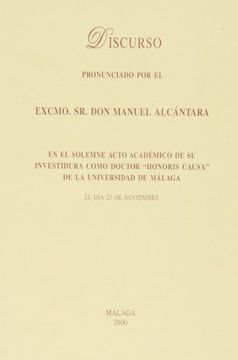 portada Discurso pronunciado por el Excmo. Sr. Don Manuel Alcántara (Fuera de Colección)