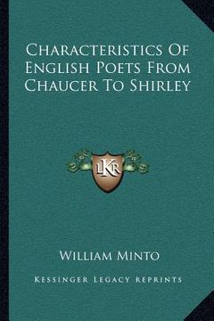 portada characteristics of english poets from chaucer to shirley