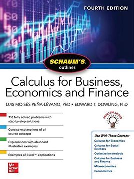 portada Schaum'S Outline of Calculus for Business, Economics and Finance, Fourth Edition (Schaum'S Outlines) (en Inglés)