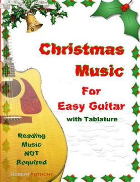 portada Christmas Music for Easy Guitar with Tablature (en Inglés)