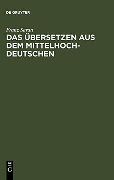 portada Das Èubersetzen aus dem Mittelhochdeutschen (en Alemán)