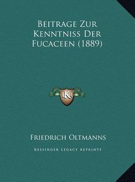 portada Beitrage Zur Kenntniss Der Fucaceen (1889) (in German)