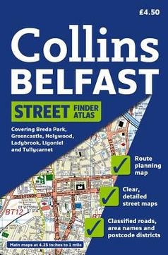 portada collins belfast street finder atlas (en Inglés)