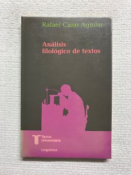 portada Analisis Filologico de Textos Españoles