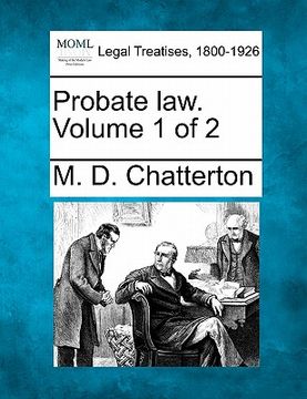 portada probate law. volume 1 of 2