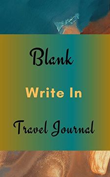 portada Blank Write in Travel Journal (Dark Green Brown Abstract art Cover) (en Inglés)