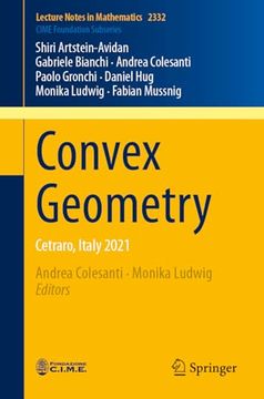 portada Convex Geometry: Cetraro, Italy 2021 (en Inglés)