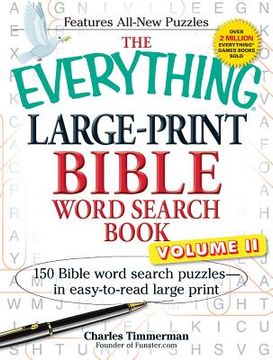 portada the everything large-print bible word search book, volume ii: 150 bible word search puzzles in easy-to-read large print (en Inglés)