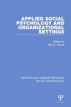 portada Applied Social Psychology and Organizational Settings (en Inglés)