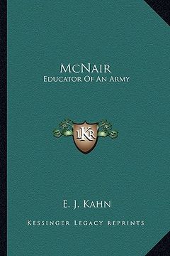 portada mcnair: educator of an army (in English)