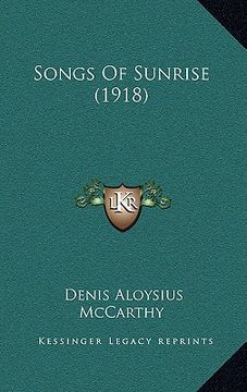portada songs of sunrise (1918)