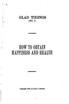 portada How to Obtain Happiness and Health (en Inglés)