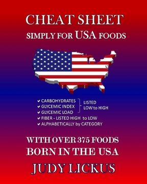 portada Cheat Sheet Simply for USA Foods: CARBOHYDRATE, GLYCEMIC INDEX, GLYCEMIC LOAD FOODS Listed from LOW to HIGH + High FIBER FOODS Listed from HIGH TO LOW (en Inglés)